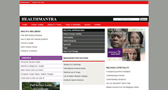 Desktop Screenshot of healthmantra.com